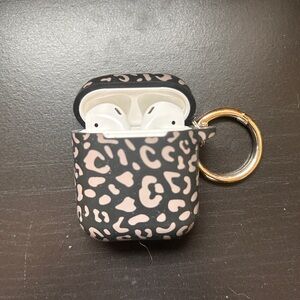 Apple Black and Pink Earbud Headphones with Stylish Design